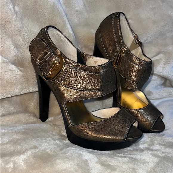 MICHAEL Michael Kors Brown High Heel Mary Jane Size 6.5‎ - Picture 1 of 10